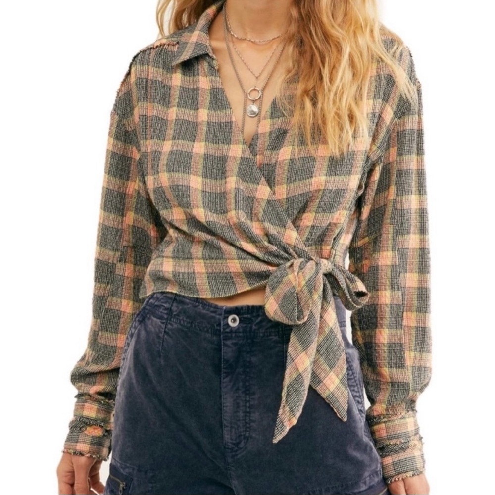 Free People We The Free Running Wild Wrap Top Size XS - Picture 1 of 8